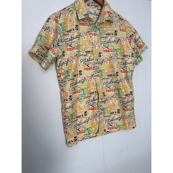 2025 Pittsburgh Pirates Hawaiian Shirt Short Sleeve Adult Small Giveaway 8/9/25 - Picture 4 of 8